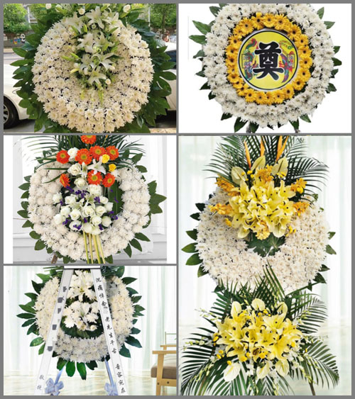 湖北黄石市阳新县富池镇港下村花圈速递